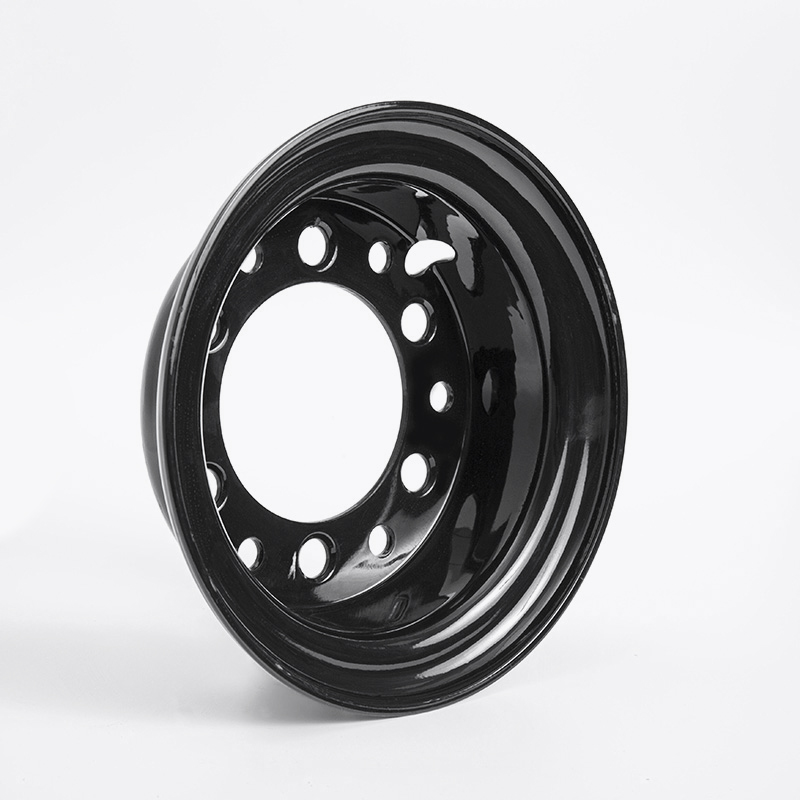 Разъемный стальной колесный диск для вилочного погрузчика Ханчжоу 18x7-8 Разъемный стальной колесный диск для вилочного погрузчика Ханчжоу 18x7-8